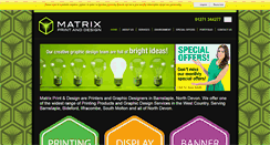 Desktop Screenshot of matrixprintdesign.com